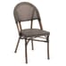 Synthetic Bamboo & Textilene Mesh Commercial Outdoor Chair (Front)