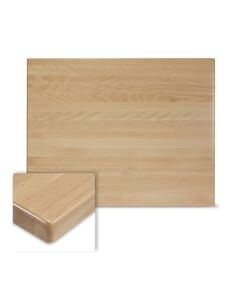 Rectangular Solid Beech Wood Table Top in Natural 