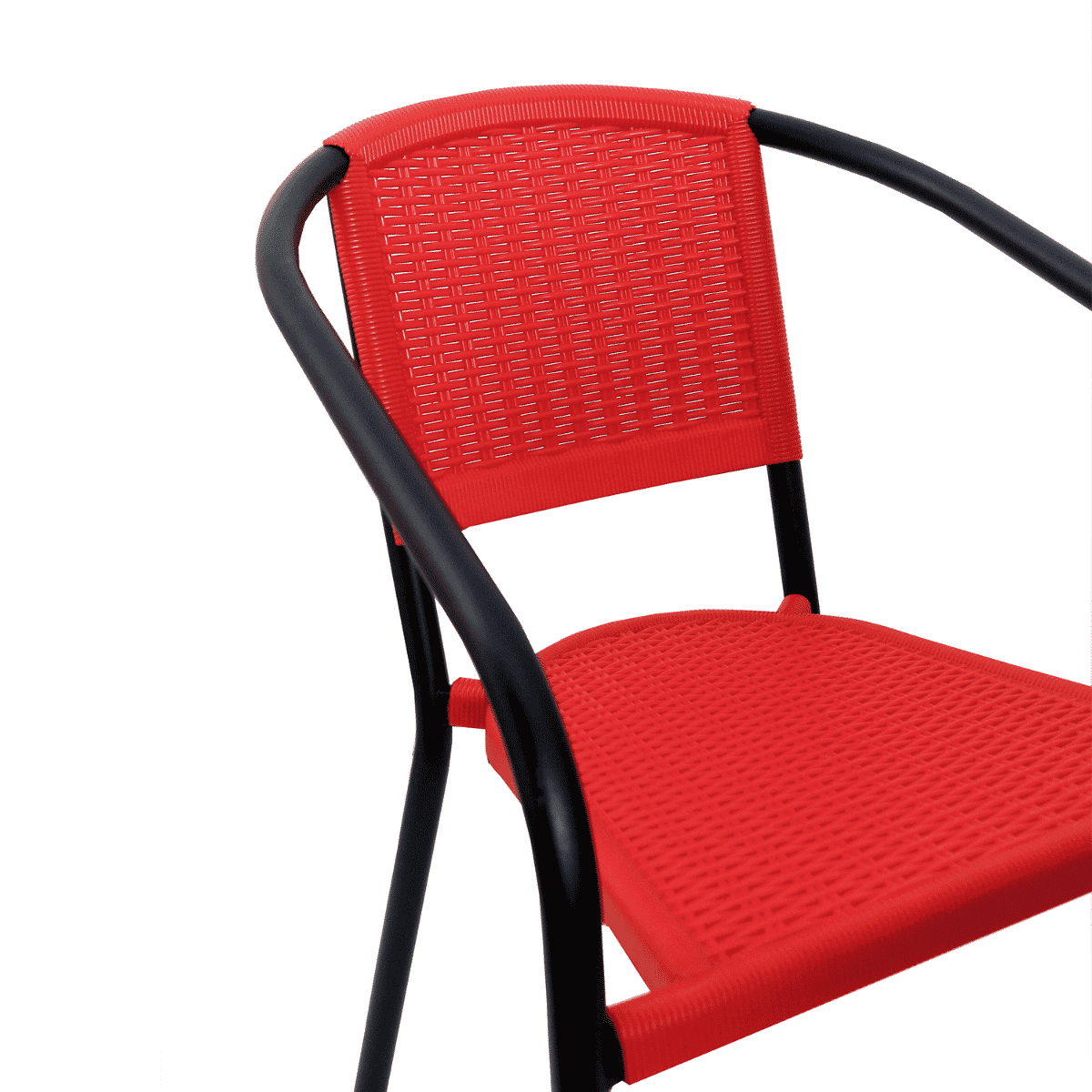 resin chair with steel frame