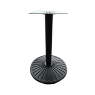 Indoor/Outdoor Black Round Cast Iron Table Base 