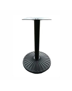 Indoor/Outdoor Black Round Cast Iron Table Base 