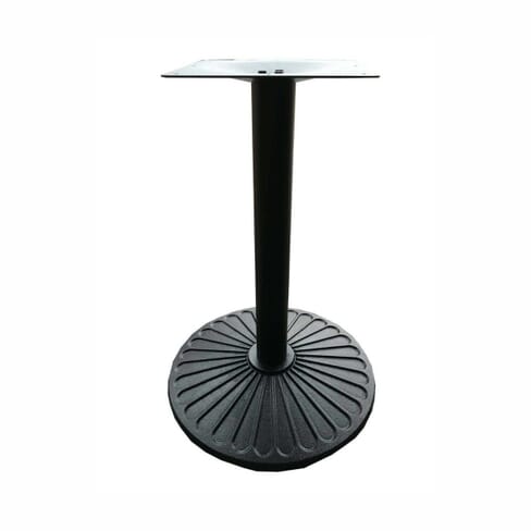 Indoor Black Round Cast Iron Table Base (30