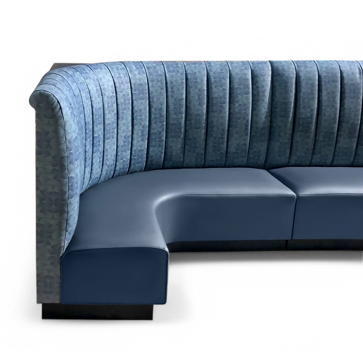 Soho Custom Channel Restaurant Booth with Lounge Extended Seat