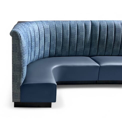 Soho Custom Channel Restaurant Booth with Lounge Extended Seat