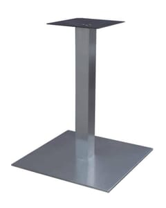Brushed Stainless Steel Square Table Base (17")