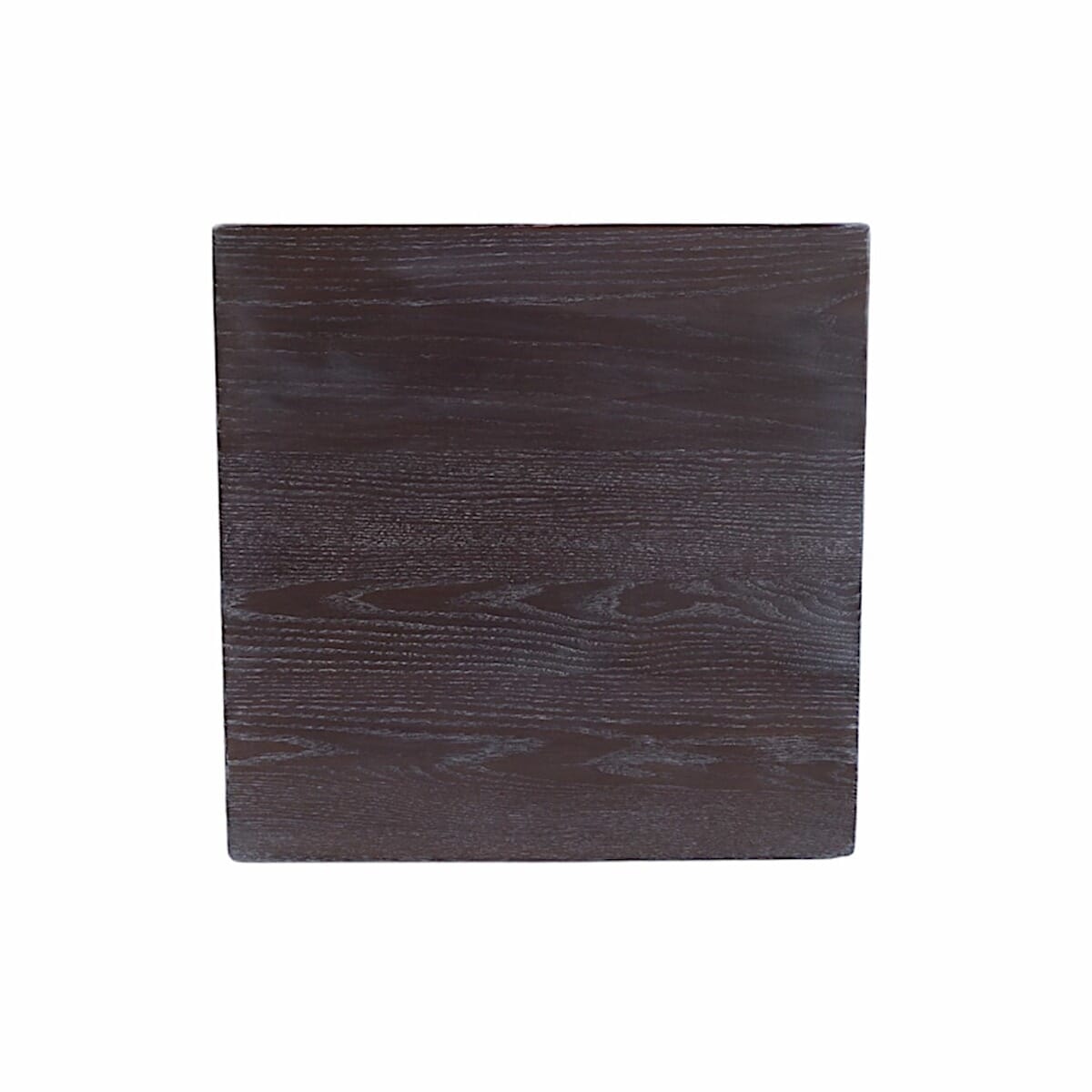 White Ceruse Solid Wood  Restaurant Table Top on Walnut Oak