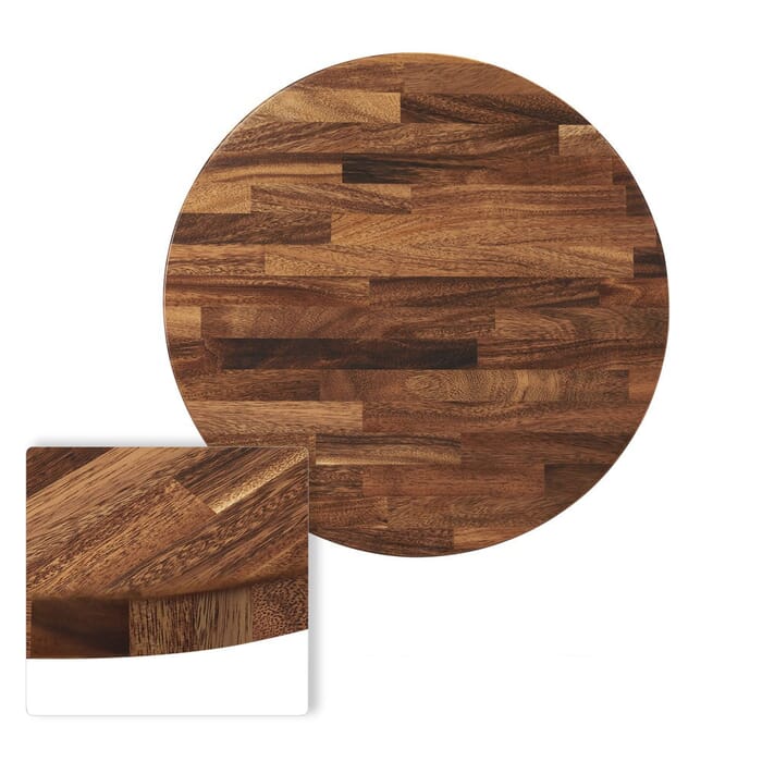 South American Walnut Solid Wood Square, Solid Wood Table Top Round