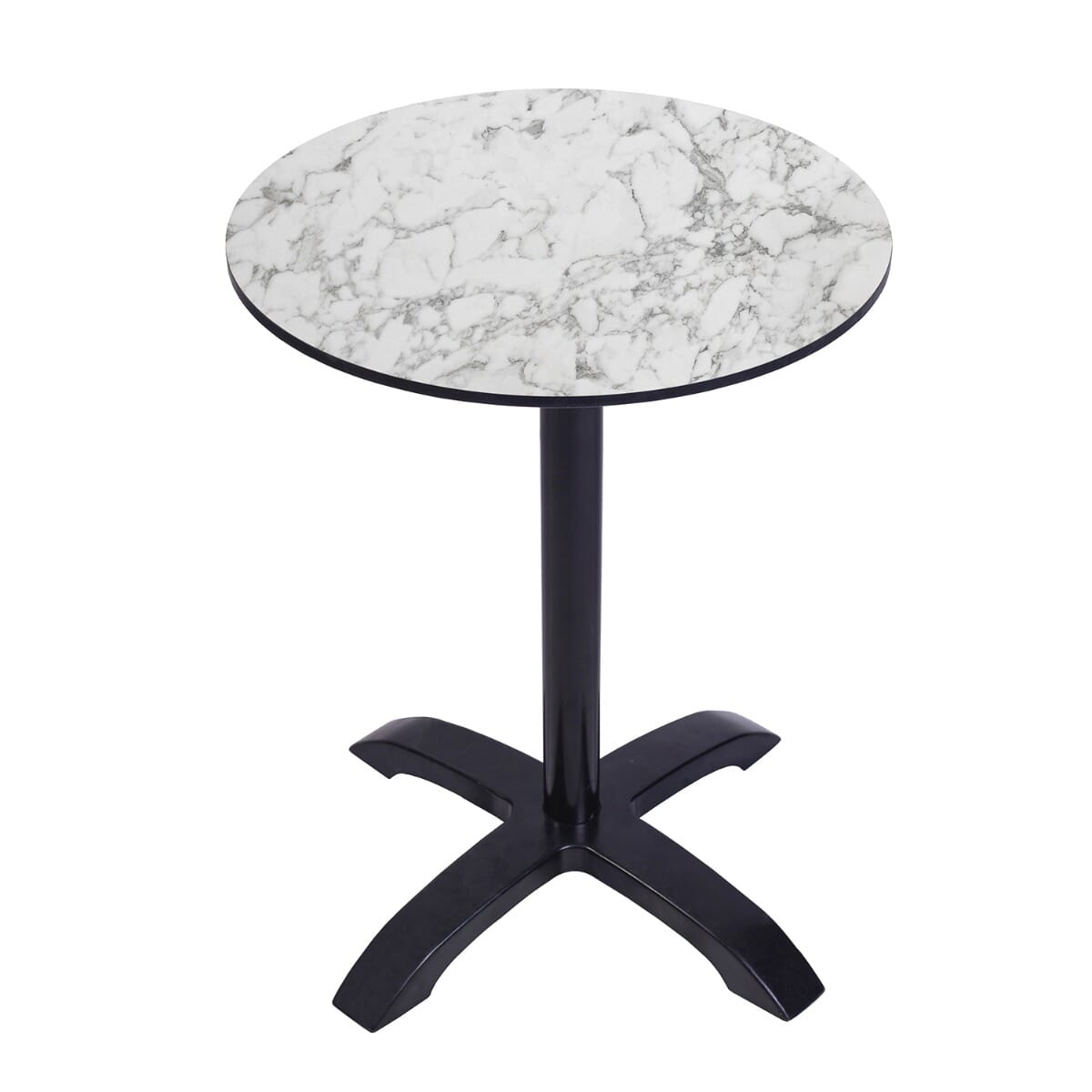 Indoor-Outdoor Laminate Table Top in Carrera Ice