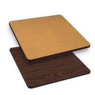  Laminate Square Commercial Drop Leaf  Table Top in Walnut (36”x 36” to 51” Round) 