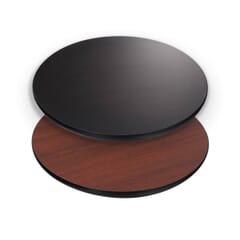 Commercial Laminate Square Drop Leaf Table Top in Black (36”x 36” to 51” Round)