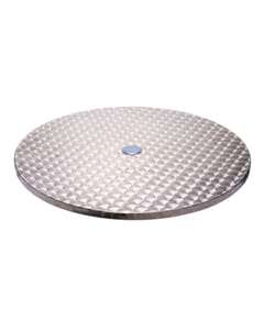 Stainless Steel Indoor/Outdoor Dining Table Top with Umbrella Hole 