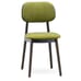 green Lola commercial chair front left view