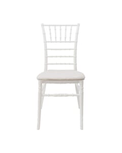 Stackable Chiavari Resin Ballroom Chair in White 