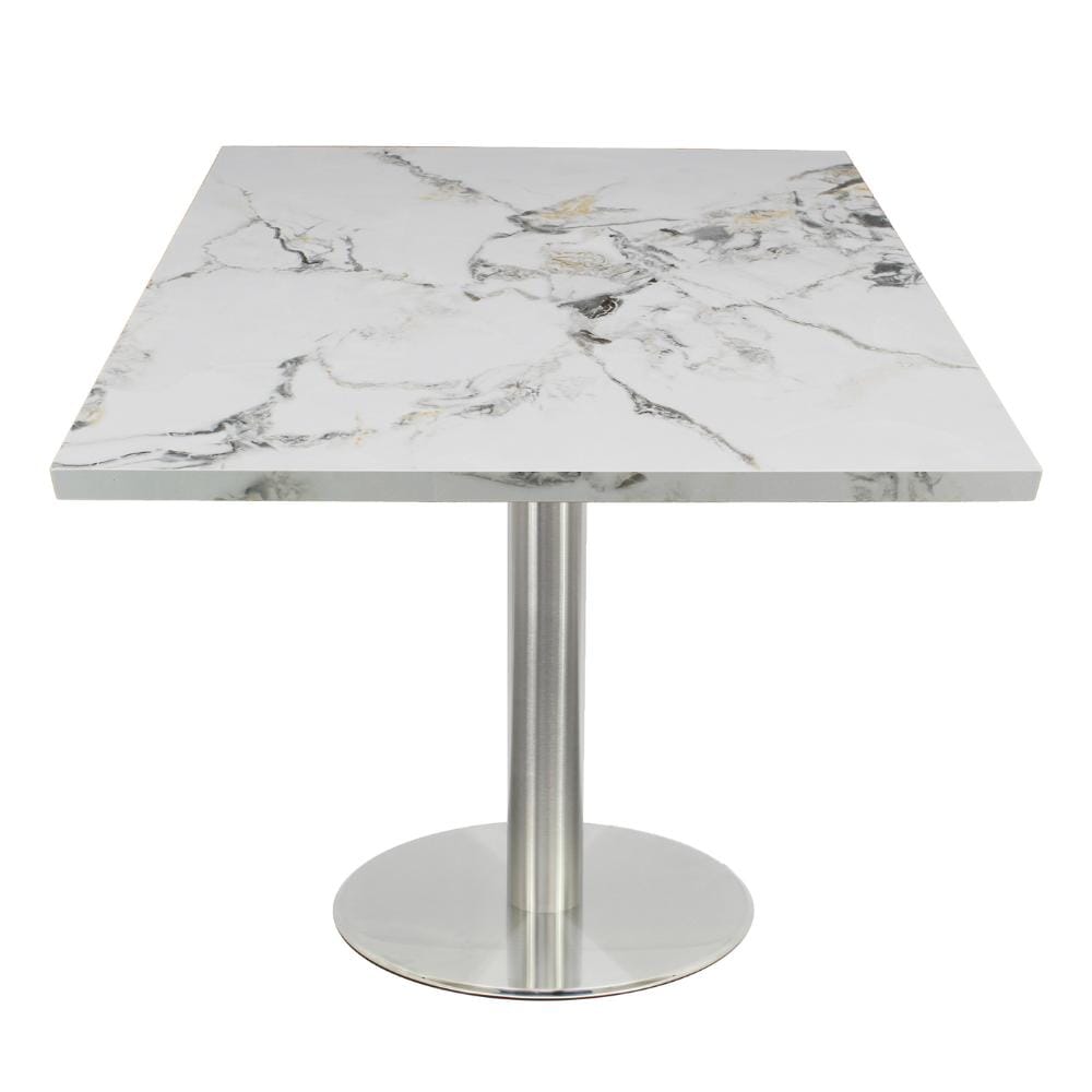 Commercial Stone Table Top in White Calcatta and Gold