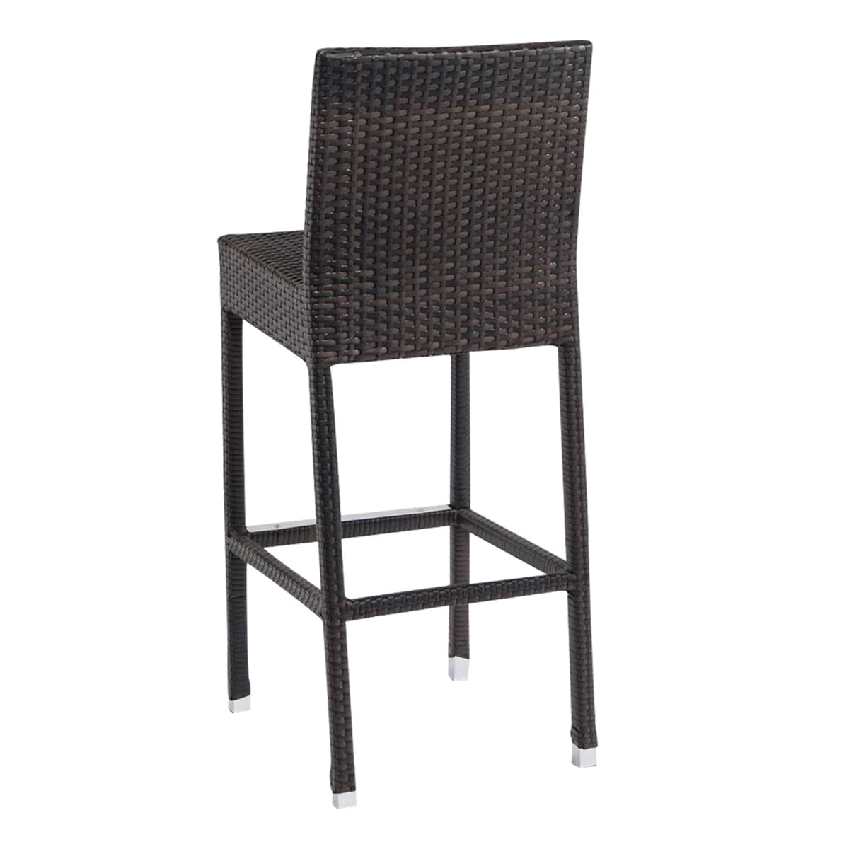 Aluminum and PE Weave Patio Barstool