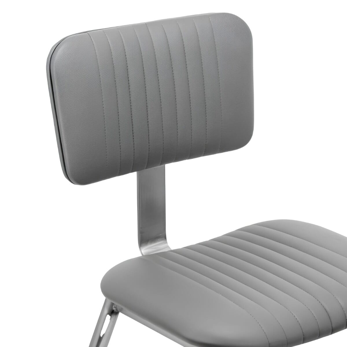 Willet Fully Upholstered Silver Metal Restaurant Chair