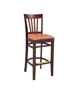 Milan Side Bar Stool with Upholstered Seat