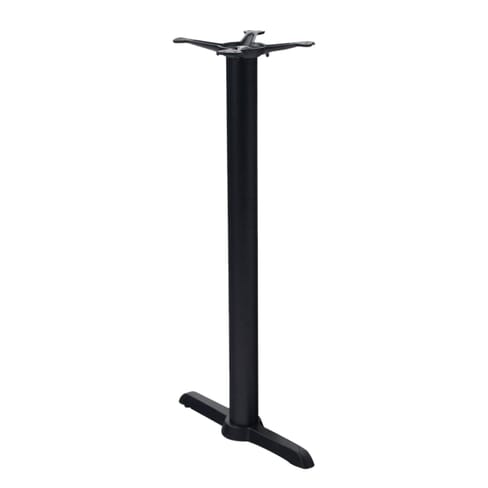 Black Powder Coated Metal Single Slat Table Base